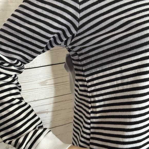 Anthropologie Left Of Center Sweatshirt Striped - Picture 5 of 14